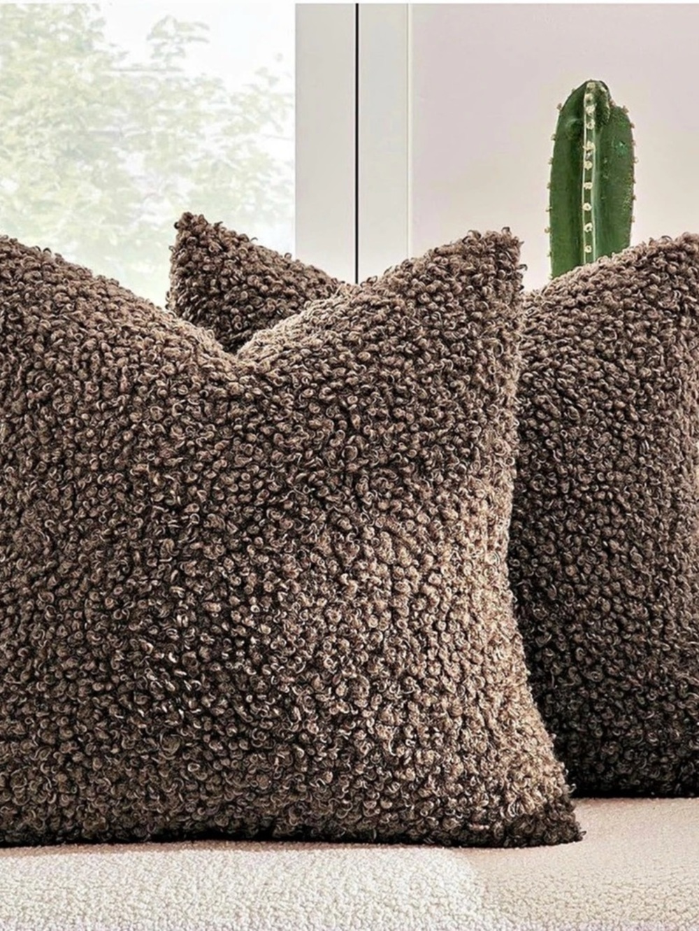 Brand New MIULEE Bouclé Pillow Covers – Set of 2